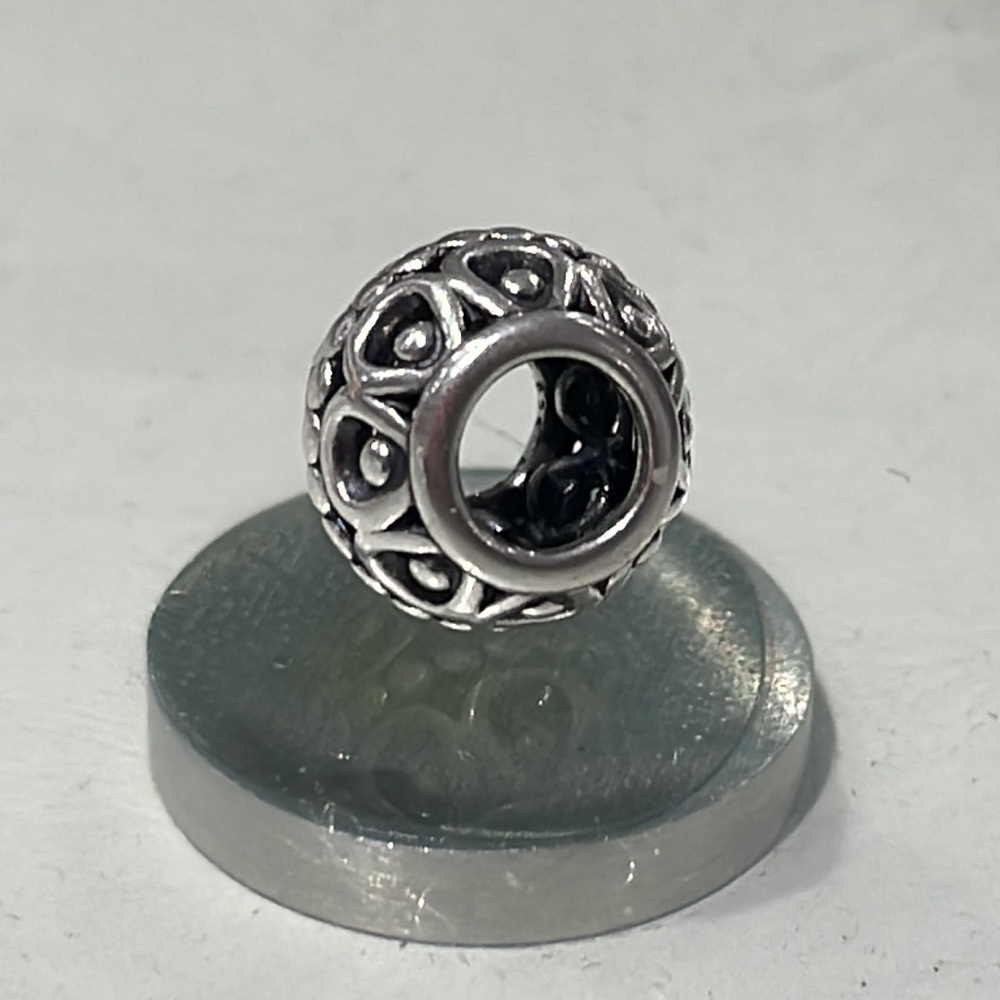 Pandora Silver Lining Clouds Charm/Bead Sterling Silver ALE 925 790458 - Picture 2 of 4